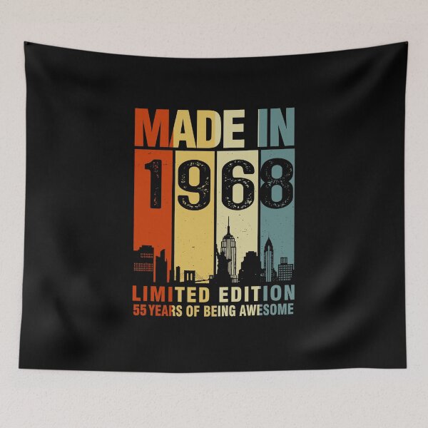 Item preview, 55th Birthday Made In 1968 Limited Edition designed and sold by AperAmyiah.