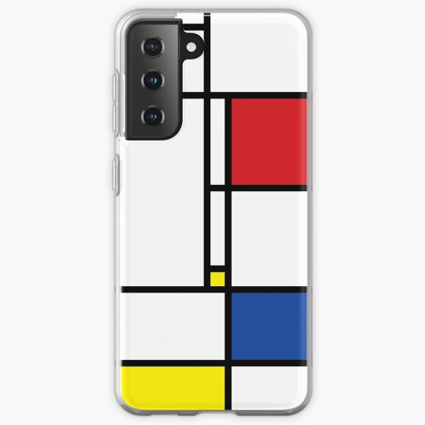 Mondrian Minimalist De Stijl Modern Art © fatfatin Samsung Galaxy Soft Case