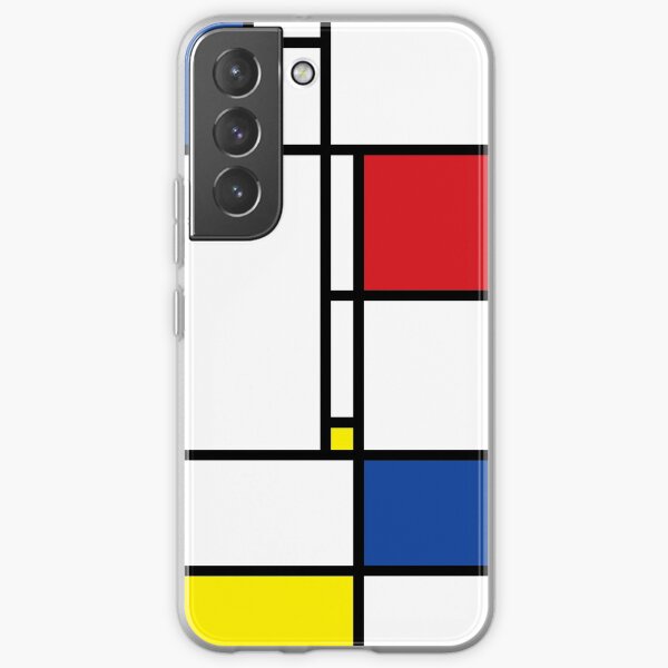 Mondrian Minimalist De Stijl Modern Art © fatfatin Samsung Galaxy Soft Case