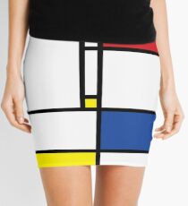 Mondrian Minimalist De Stijl Modern Art Mini Skirt