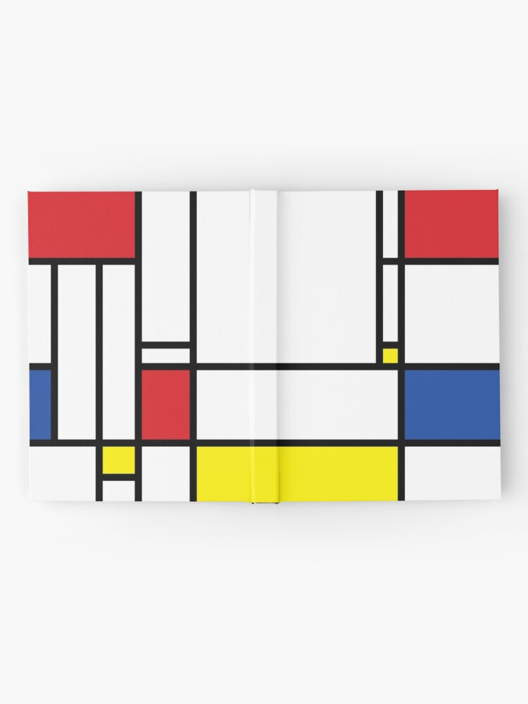 Alternate view of Mondrian Minimalist De Stijl Modern Art © fatfatin Hardcover Journal