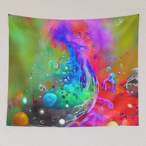 Item preview, Hyper Colour Bubbles designed and sold by nocturnAIArt.