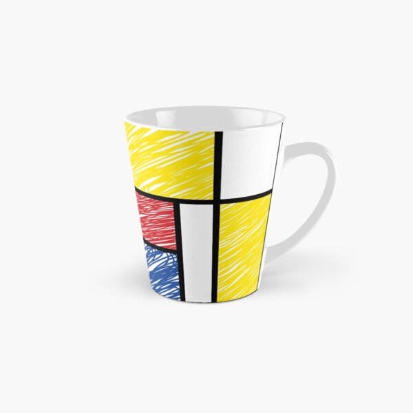 Item preview, Mondrian Scribbles Minimalist De Stijl Modern Art © fatfatin designed and sold by fatfatin.