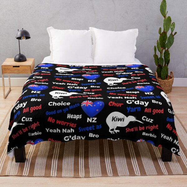 Item preview, New Zealand NZ Kiwi Words Expressions Humor Slang Dark designed and sold by Down Downunder.