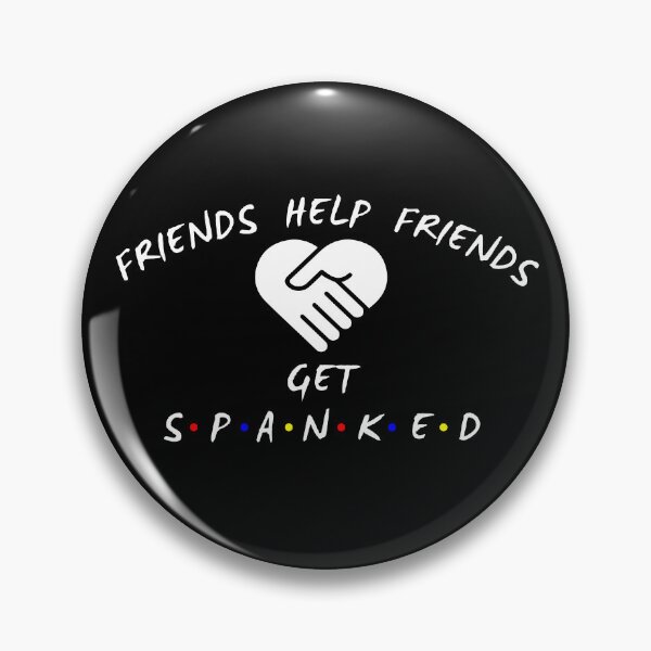Item preview, Friends Help Friends - white text designed and sold by SpankoPodcast.
