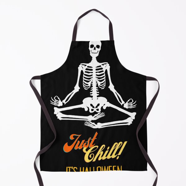 Item preview, Chill It's Halloween - Skeleton Yoga Pose designed and sold by PeffysArt.