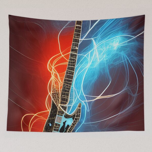 Item preview, Fire and Ice Guitar designed and sold by Jaraz.