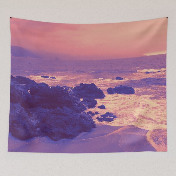 Item preview, Pink and Purple Beach designed and sold by KayArtandPencil.