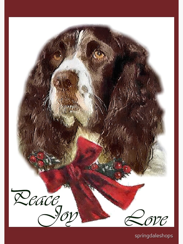 springer spaniel christmas t shirt