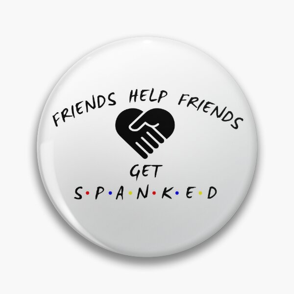 Item preview, Friends Help Friends - black text designed and sold by SpankoPodcast.