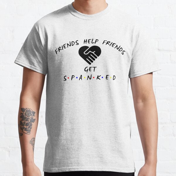 Friends Help Friends - black text Classic T-Shirt
