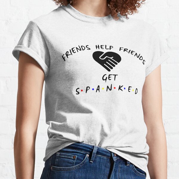 Friends Help Friends - black text Classic T-Shirt