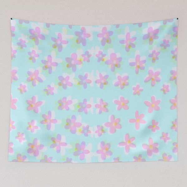 Item preview, Pastel Floral Daisy Print designed and sold by Sunfleur-Studio.