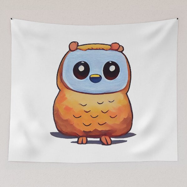 Item preview, Baby owl emoji emoticon  - Created by Artificial Intelligence designed and sold by Created-by-AI.