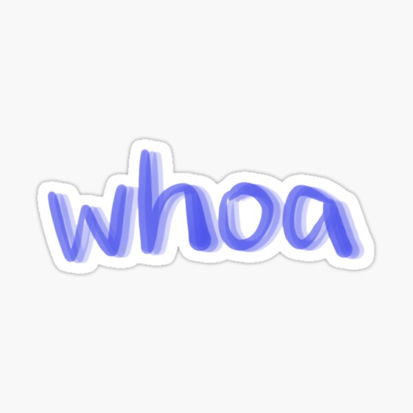 Purple Whoa Sticker