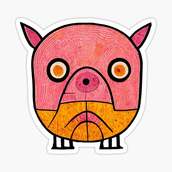 Cerdo raro Pegatina