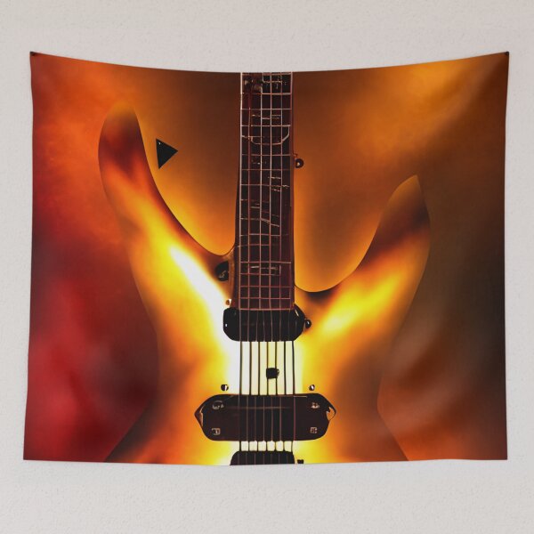 Item preview, Orange Fire Guitar designed and sold by Jaraz.