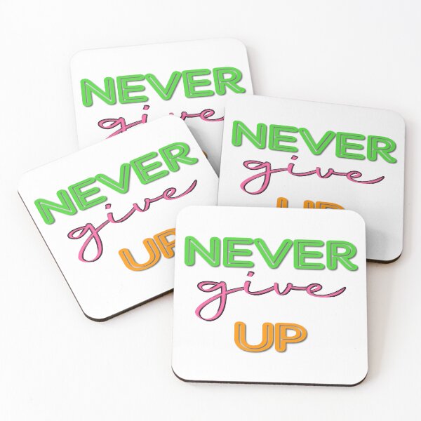 Item preview, Never Give Up, Motivational Quotes designed and sold by Henrylizarraga.