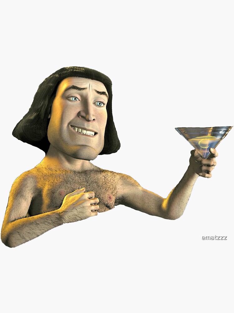 "lord farquaad " Sticker for Sale by ematzzz Redbubble