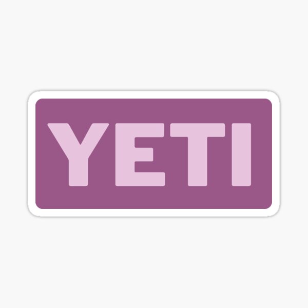 Pink Purple Yeti Sticker Sticker for Sale by brookehend
