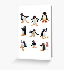Pingu Stimmung Grußkarte