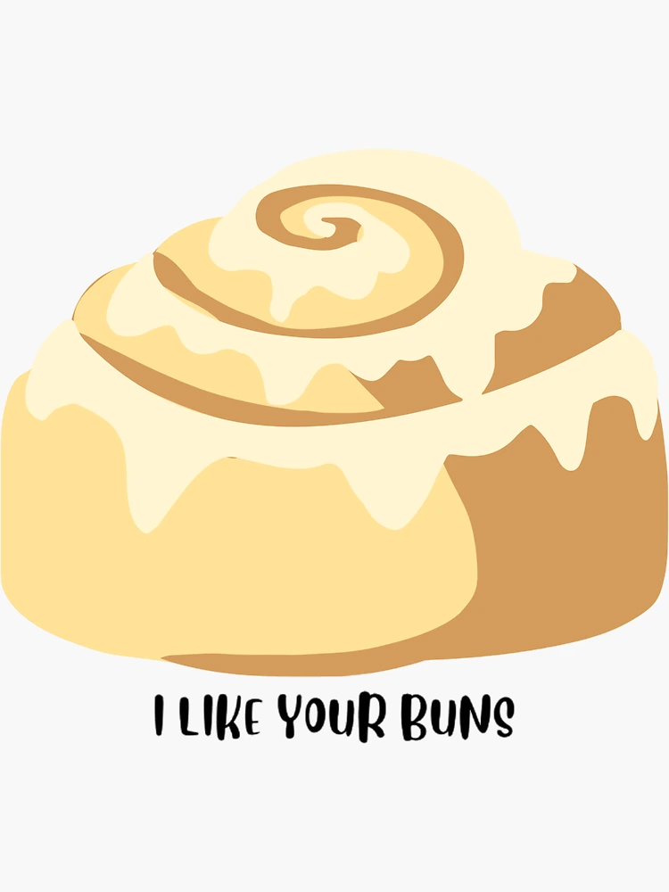 Cinnamon Roll Butt Accessories Sticker