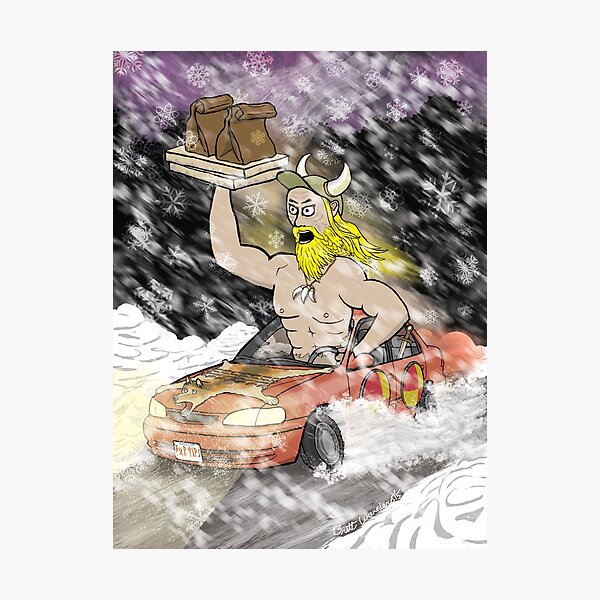 Viking Delivery Photographic Print
