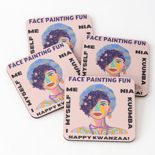 Item preview, Kwanzaa Face Painting  designed and sold by ShopWithLeslie.