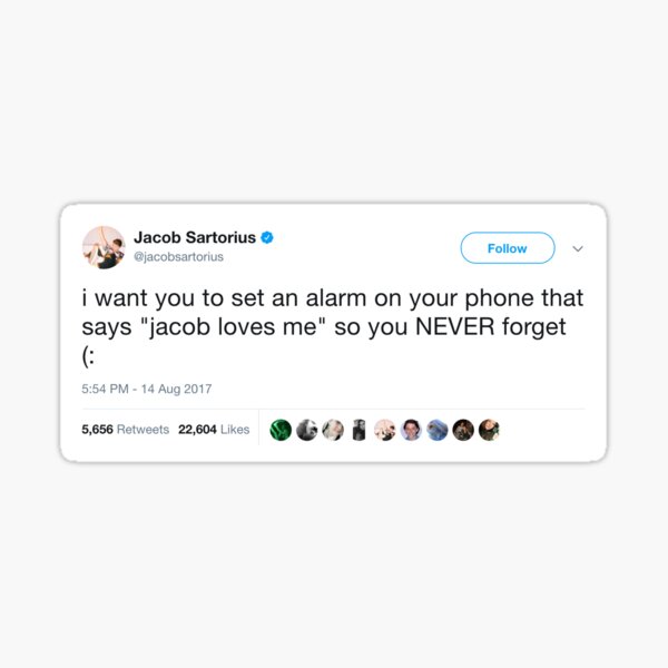 Jacob loves me :) Sticker