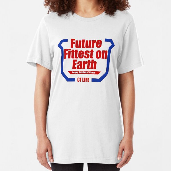 Future fittest on earth - adult version Slim Fit T-Shirt