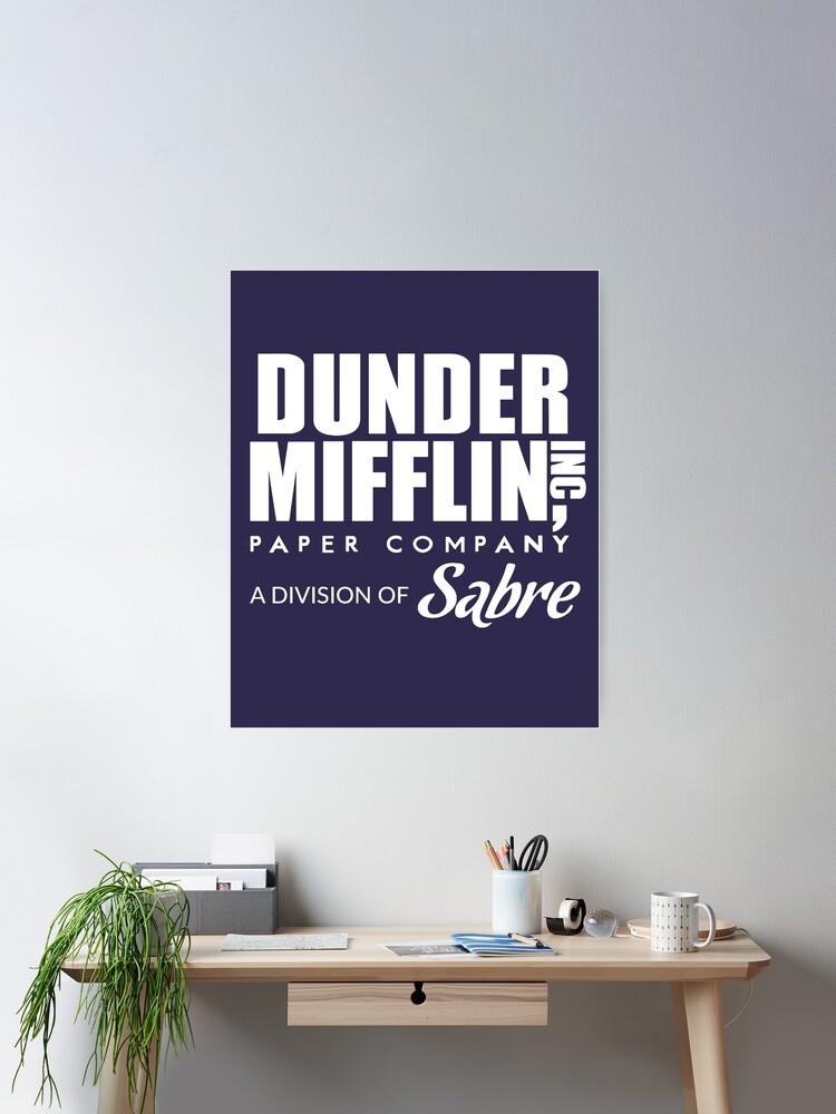 Dunder Mifflin Paper Company The Office Wood Sign 6" x 6" NEW