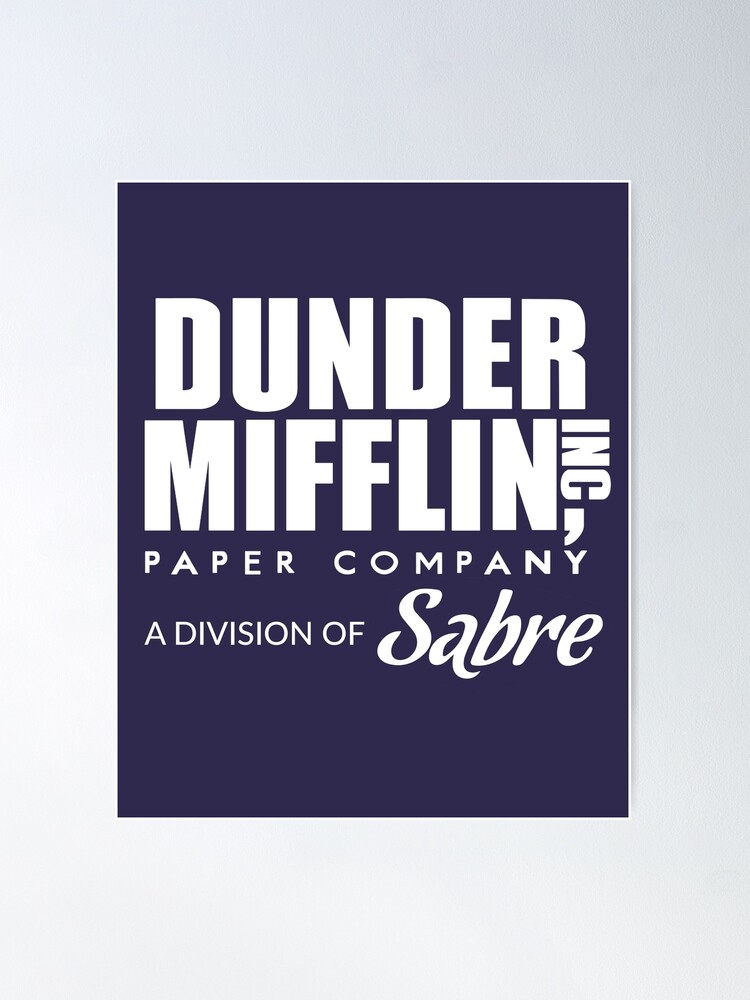 Dunder Mifflin Paper Company Logo Sticker Decal (The Office Funny tv Show)  3 x 4 inch c