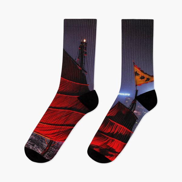 Item preview, MARITIME #6 - Red Junk Sails at Hong Kong Harbor at Nighttime designed and sold by DEL-Productions.