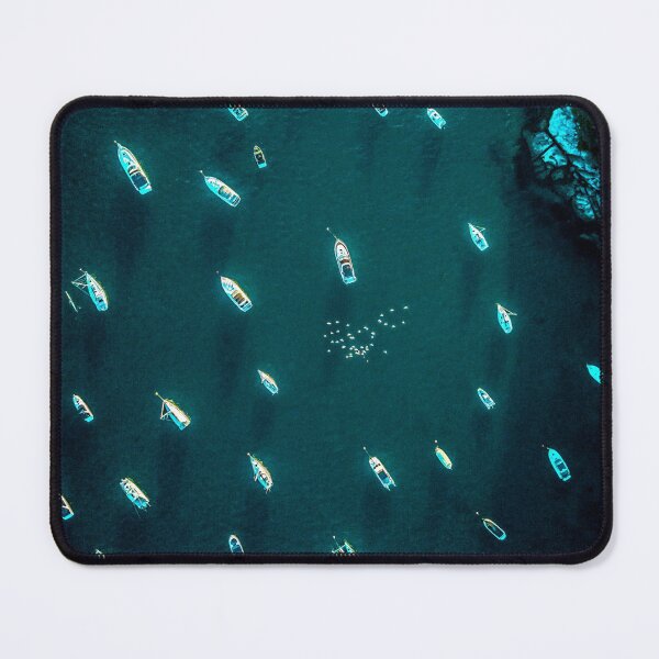 Item preview, MARITIME #10 - Anchored Boats in Cove from Above designed and sold by DEL-Productions.