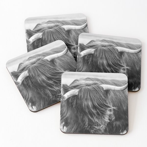 Item preview, Highland Bull Black & White designed and sold by Tasmanian Viking.