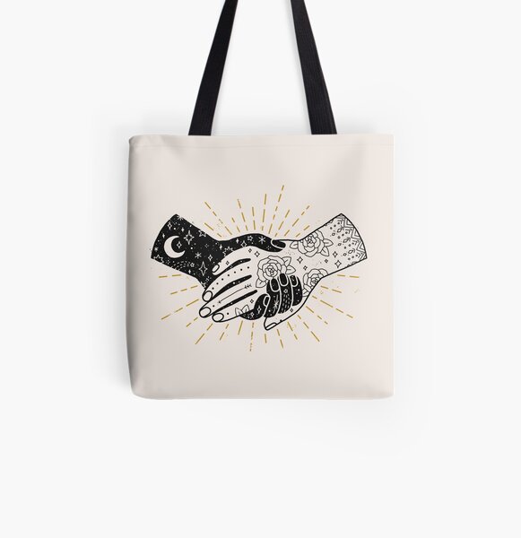Hold On All Over Print Tote Bag