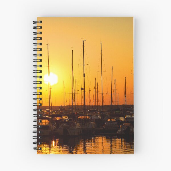 Item preview, MARITIME #13 - Boat Masts Silhouetted Against Setting Sun designed and sold by DEL-Productions.