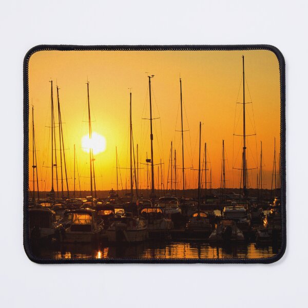 Item preview, MARITIME #13 - Boat Masts Silhouetted Against Setting Sun designed and sold by DEL-Productions.