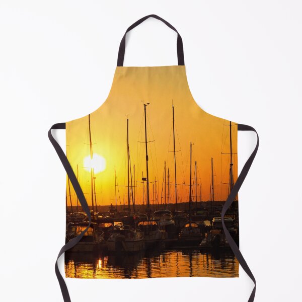 Item preview, MARITIME #13 - Boat Masts Silhouetted Against Setting Sun designed and sold by DEL-Productions.