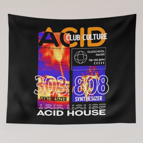 Item preview, Acid House Synthesizer Techno Club Culture EDM designed and sold by AlinHomes.
