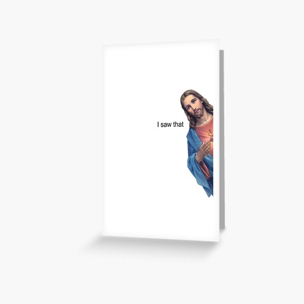 Item preview, Jesus "I Saw That" designed and sold by theboonation.