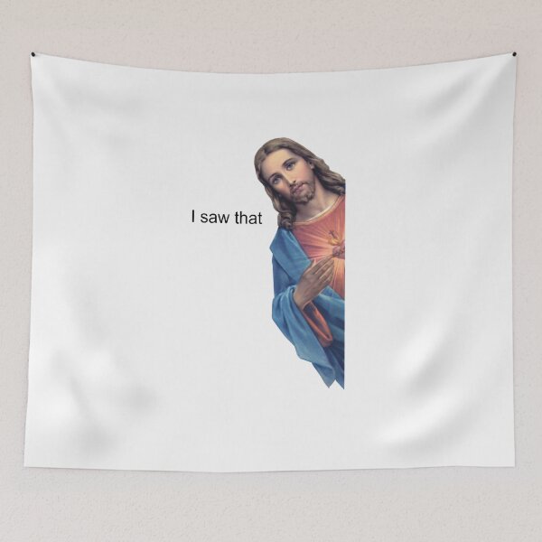 Item preview, Jesus "I Saw That" designed and sold by theboonation.