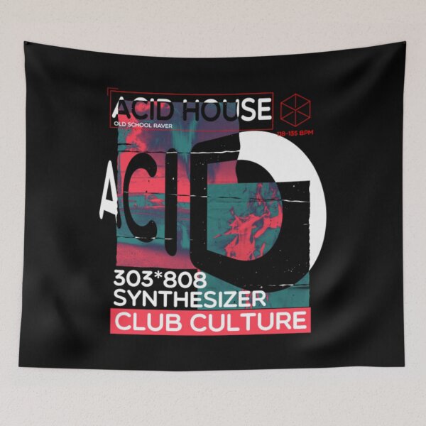 Item preview, Acid House Techno Raver DJ Club Culture EDM Gift designed and sold by AlinHomes.
