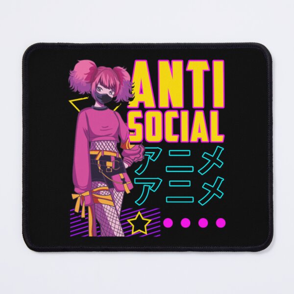 Item preview, Aesthetic Anti Social Anime Girl Vaporwave EDM designed and sold by AlinHomes.