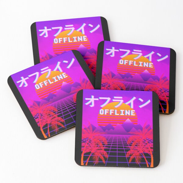 Item preview, Aesthetic Offline Vaporwave Anime EDM Japanese designed and sold by AlinHomes.
