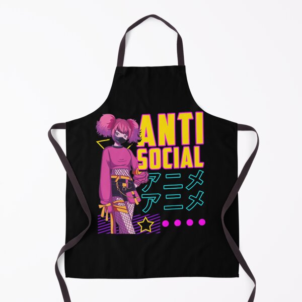 Item preview, Aesthetic Anti Social Anime Girl Vaporwave EDM designed and sold by AlinHomes.