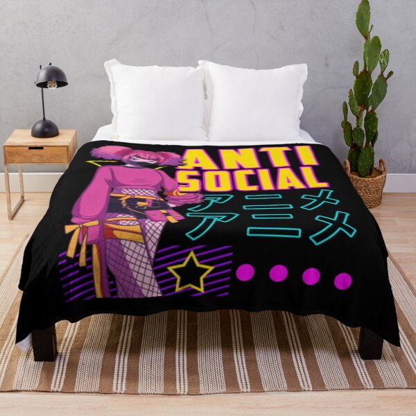 Item preview, Aesthetic Anti Social Anime Girl Vaporwave EDM designed and sold by AlinHomes.
