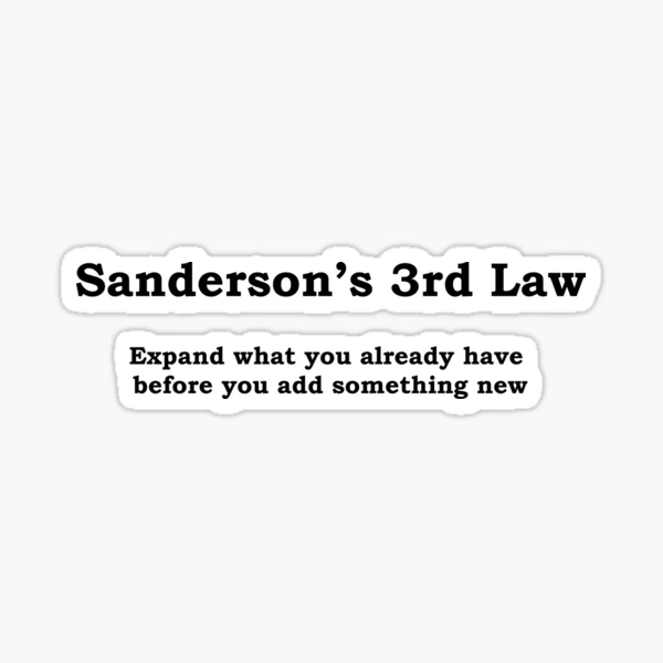 Brandon Sanderson Sticker Mistborn Book Stack Vinyl Sticker 