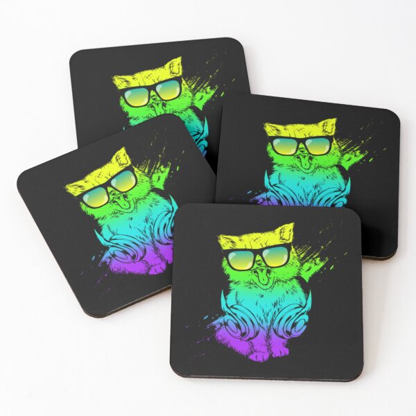 Item preview, Colorful Kitty DJ Techno Cat Music edm Party designed and sold by AlinHomes.
