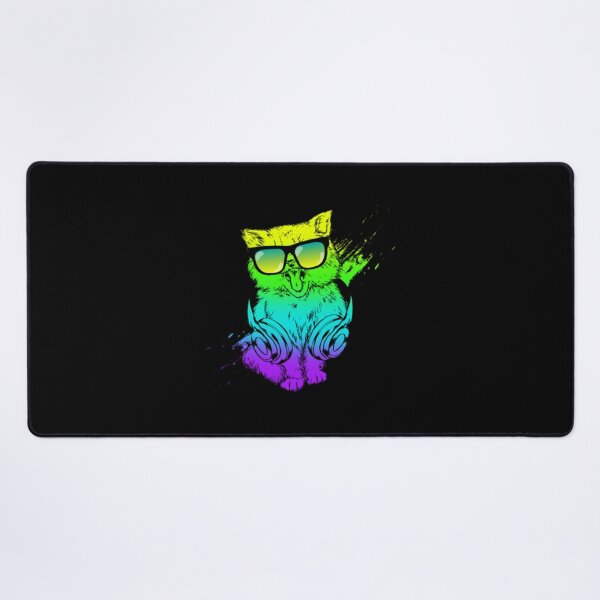 Item preview, Colorful Kitty DJ Techno Cat Music edm Party designed and sold by AlinHomes.